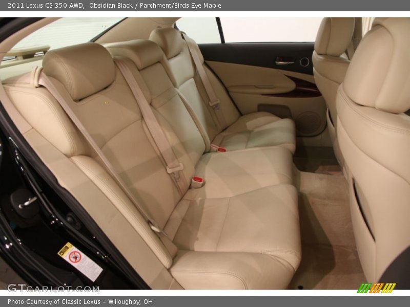 Obsidian Black / Parchment/Birds Eye Maple 2011 Lexus GS 350 AWD