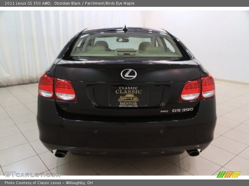 Obsidian Black / Parchment/Birds Eye Maple 2011 Lexus GS 350 AWD
