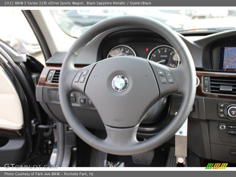 Black Sapphire Metallic / Oyster/Black 2012 BMW 3 Series 328i xDrive Sports Wagon