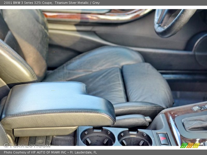 Titanium Silver Metallic / Grey 2001 BMW 3 Series 325i Coupe