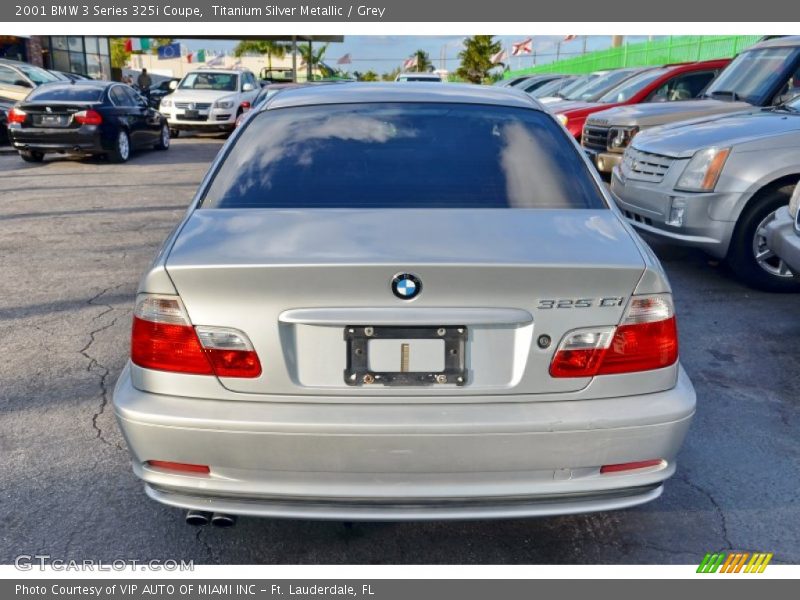 Titanium Silver Metallic / Grey 2001 BMW 3 Series 325i Coupe