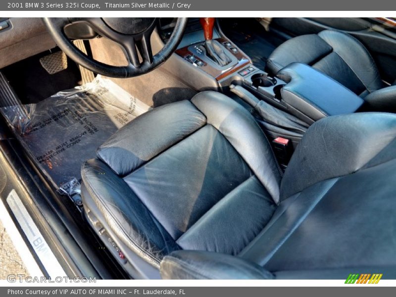 Titanium Silver Metallic / Grey 2001 BMW 3 Series 325i Coupe