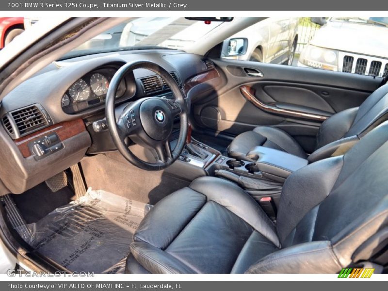 Titanium Silver Metallic / Grey 2001 BMW 3 Series 325i Coupe
