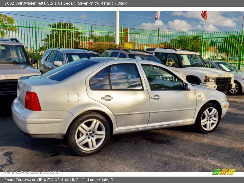 Silver Arrow Metallic / Black 2002 Volkswagen Jetta GLS 1.8T Sedan