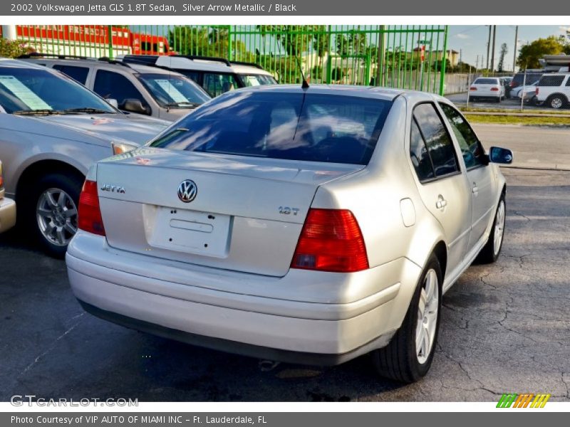 Silver Arrow Metallic / Black 2002 Volkswagen Jetta GLS 1.8T Sedan
