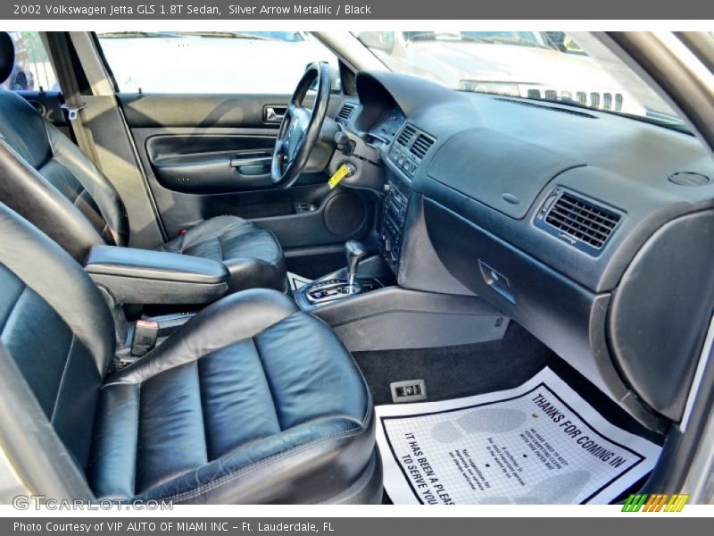 Silver Arrow Metallic / Black 2002 Volkswagen Jetta GLS 1.8T Sedan