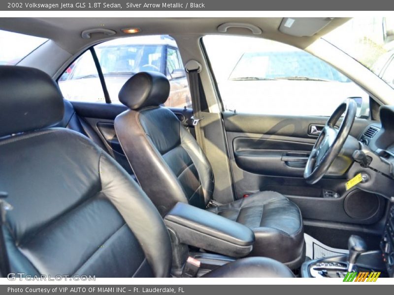 Silver Arrow Metallic / Black 2002 Volkswagen Jetta GLS 1.8T Sedan