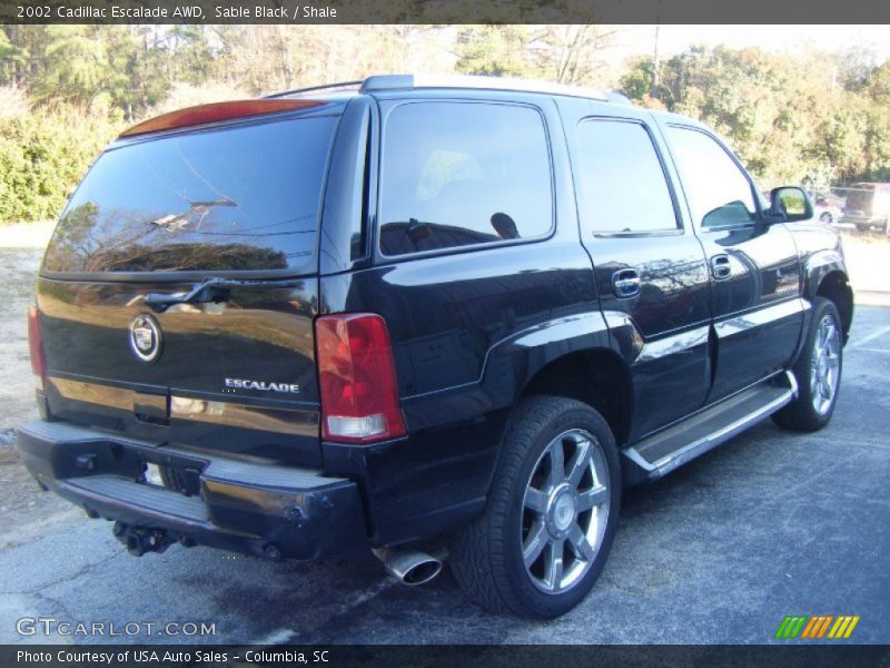 Sable Black / Shale 2002 Cadillac Escalade AWD