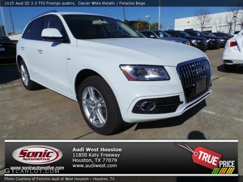 Glacier White Metallic / Pistachio Beige 2015 Audi Q5 3.0 TFSI Prestige quattro