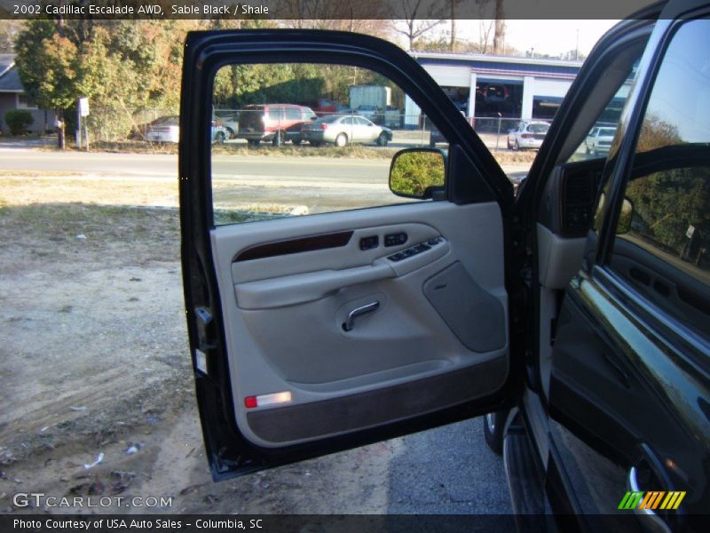 Sable Black / Shale 2002 Cadillac Escalade AWD