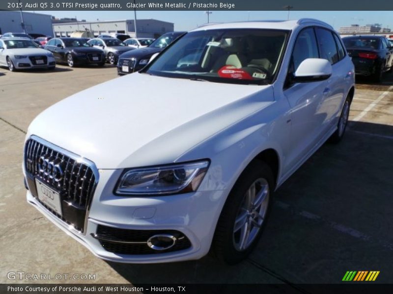 Glacier White Metallic / Pistachio Beige 2015 Audi Q5 3.0 TFSI Prestige quattro