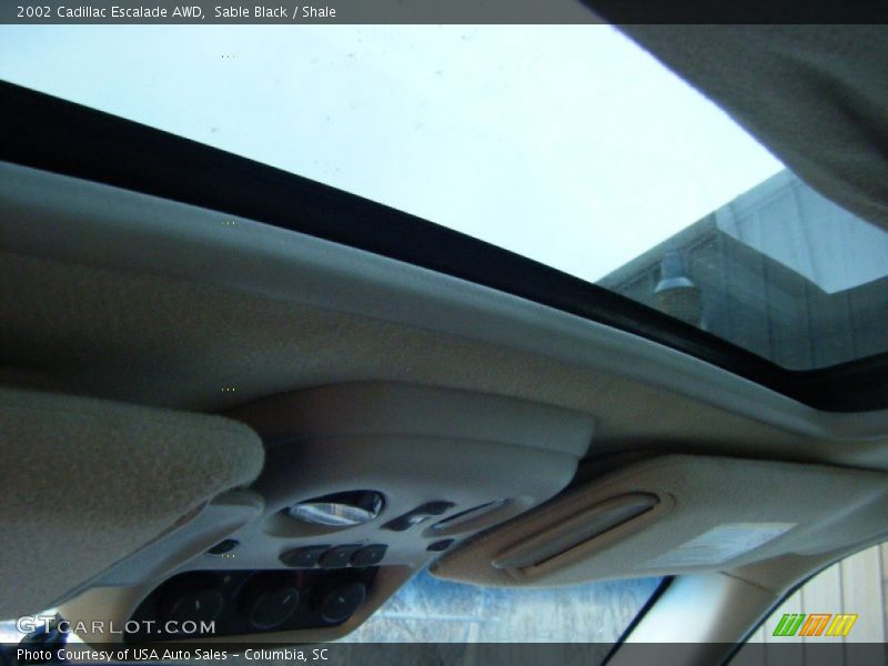 Sable Black / Shale 2002 Cadillac Escalade AWD