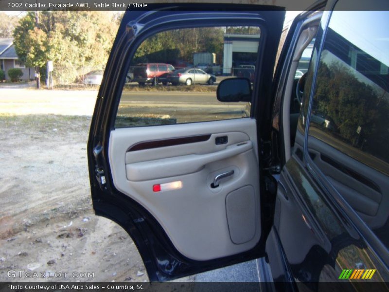 Sable Black / Shale 2002 Cadillac Escalade AWD