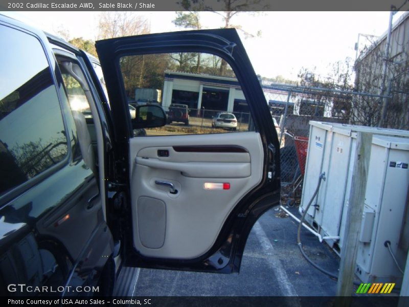 Sable Black / Shale 2002 Cadillac Escalade AWD