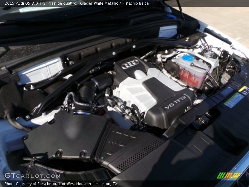 Glacier White Metallic / Pistachio Beige 2015 Audi Q5 3.0 TFSI Prestige quattro
