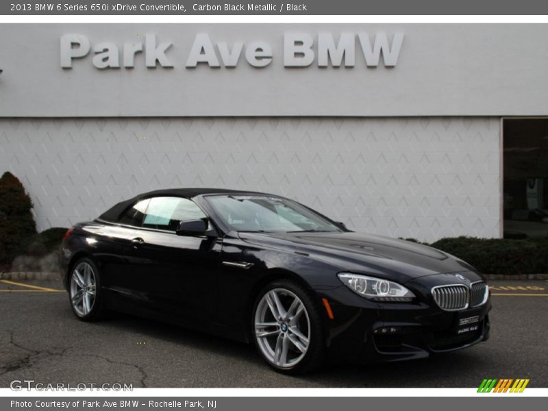 Carbon Black Metallic / Black 2013 BMW 6 Series 650i xDrive Convertible