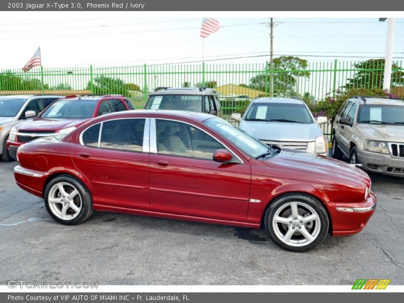  2003 X-Type 3.0 Phoenix Red