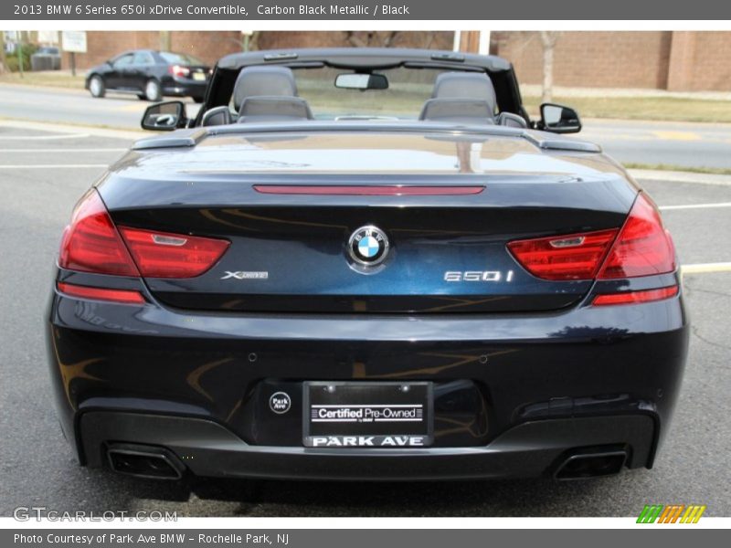 Carbon Black Metallic / Black 2013 BMW 6 Series 650i xDrive Convertible