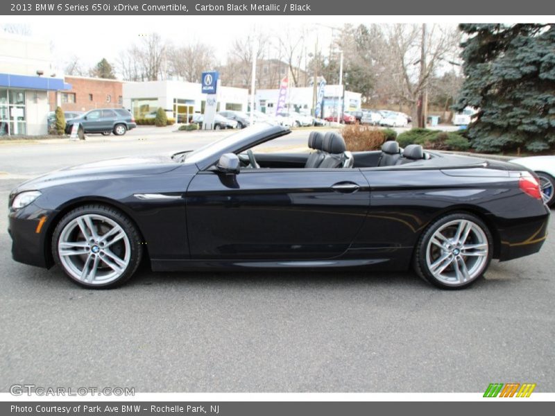 Carbon Black Metallic / Black 2013 BMW 6 Series 650i xDrive Convertible