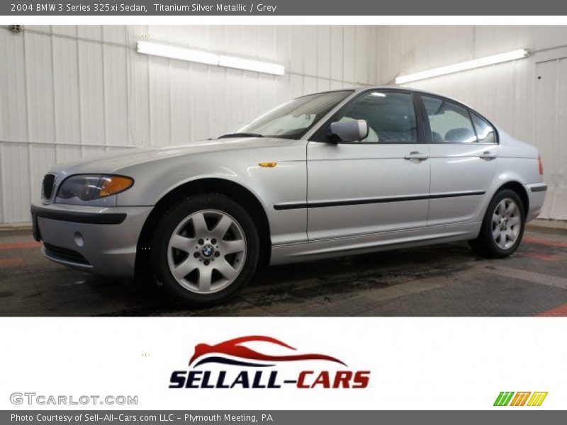 Titanium Silver Metallic / Grey 2004 BMW 3 Series 325xi Sedan