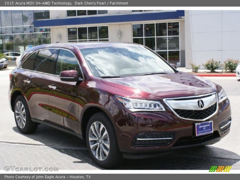 Dark Cherry Pearl / Parchment 2015 Acura MDX SH-AWD Technology