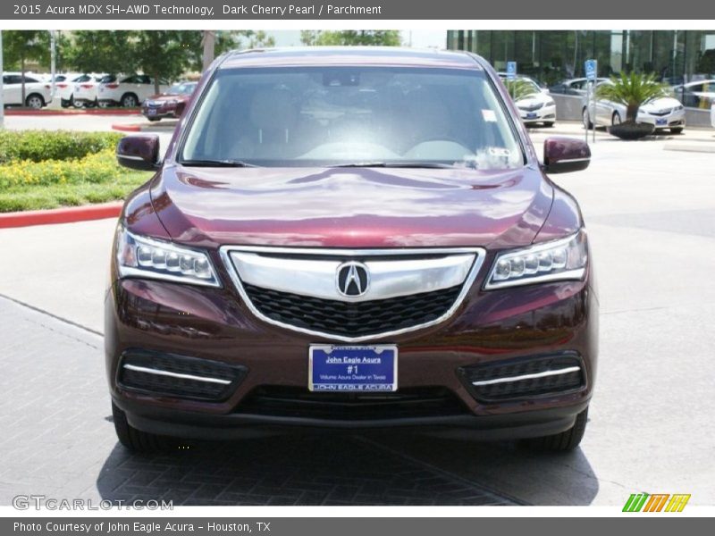 Dark Cherry Pearl / Parchment 2015 Acura MDX SH-AWD Technology