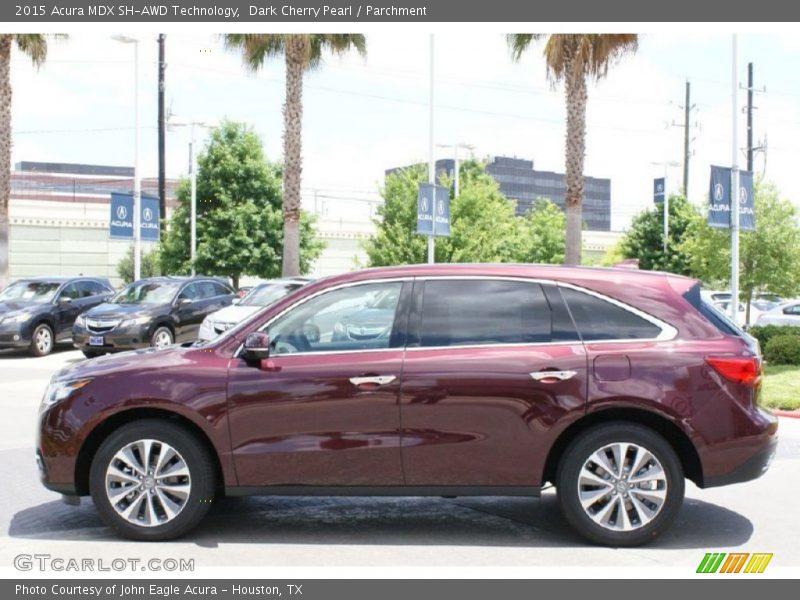 Dark Cherry Pearl / Parchment 2015 Acura MDX SH-AWD Technology
