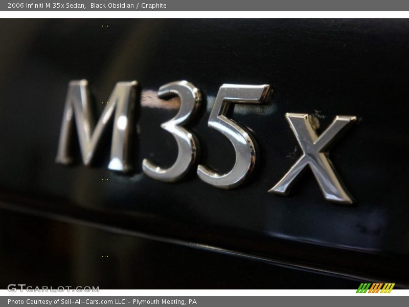 Black Obsidian / Graphite 2006 Infiniti M 35x Sedan