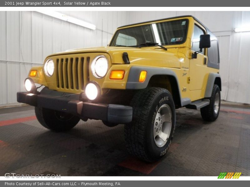 Solar Yellow / Agate Black 2001 Jeep Wrangler Sport 4x4