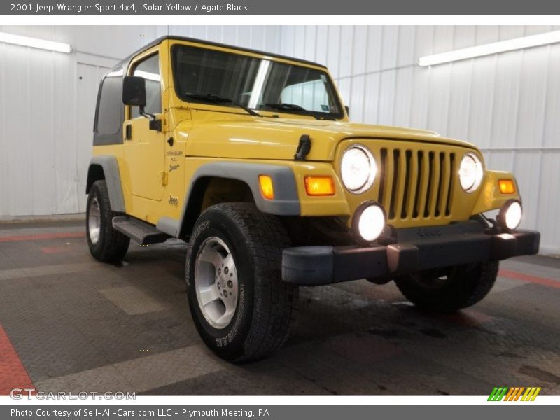 Solar Yellow / Agate Black 2001 Jeep Wrangler Sport 4x4