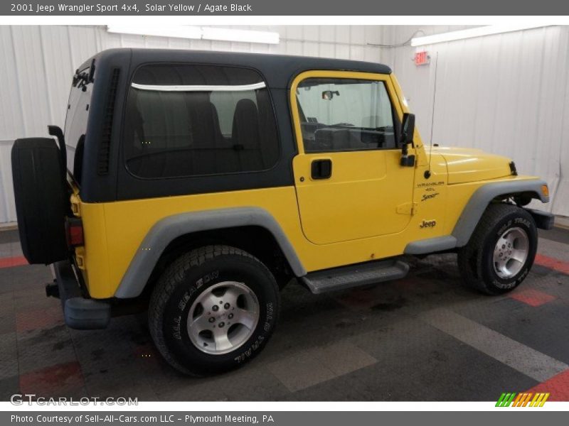 Solar Yellow / Agate Black 2001 Jeep Wrangler Sport 4x4