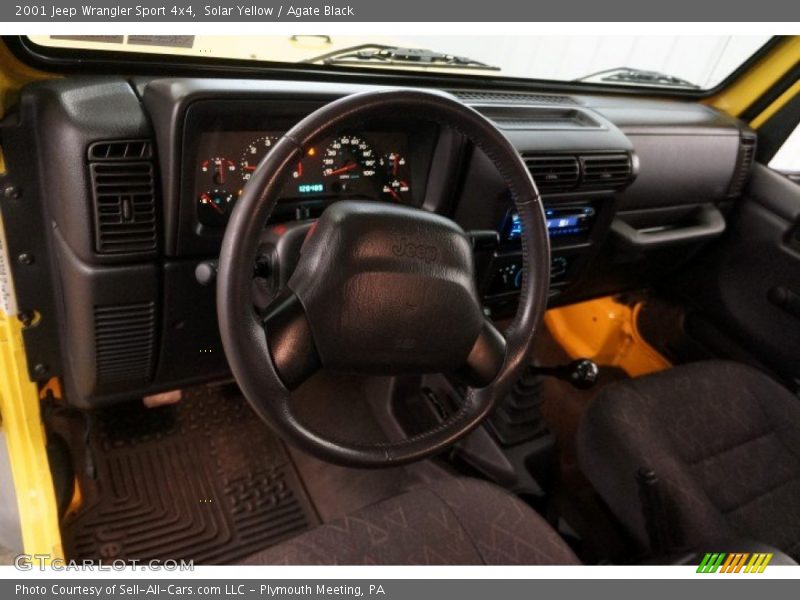 Solar Yellow / Agate Black 2001 Jeep Wrangler Sport 4x4