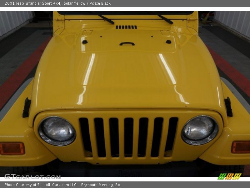 Solar Yellow / Agate Black 2001 Jeep Wrangler Sport 4x4