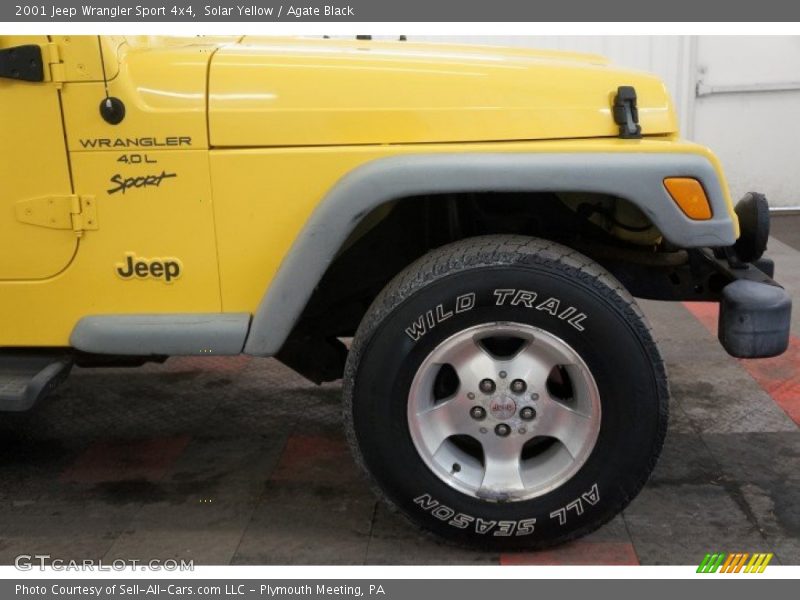 Solar Yellow / Agate Black 2001 Jeep Wrangler Sport 4x4