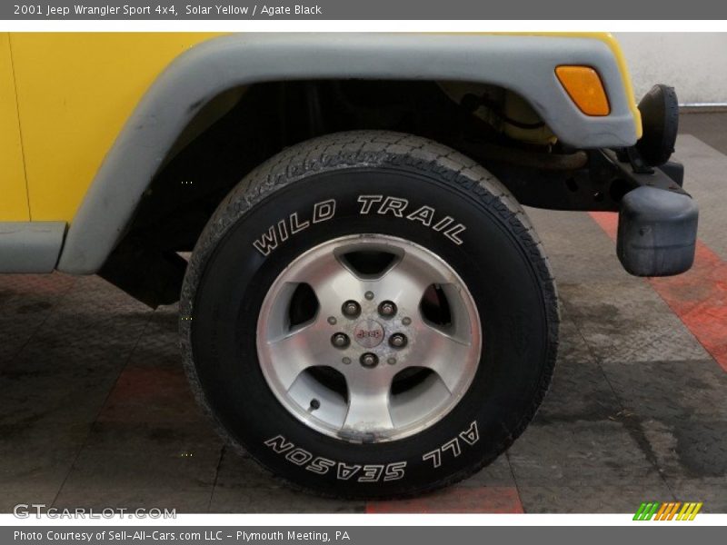 Solar Yellow / Agate Black 2001 Jeep Wrangler Sport 4x4