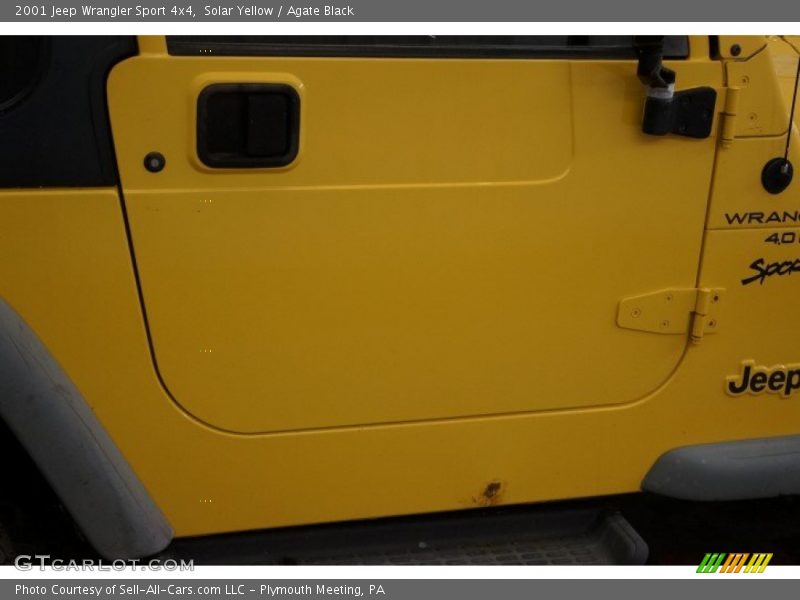 Solar Yellow / Agate Black 2001 Jeep Wrangler Sport 4x4