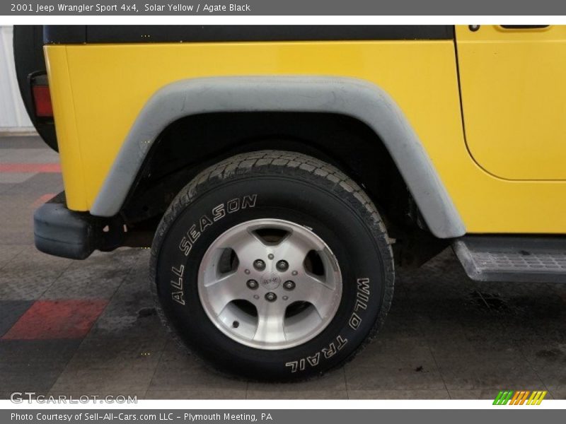 Solar Yellow / Agate Black 2001 Jeep Wrangler Sport 4x4