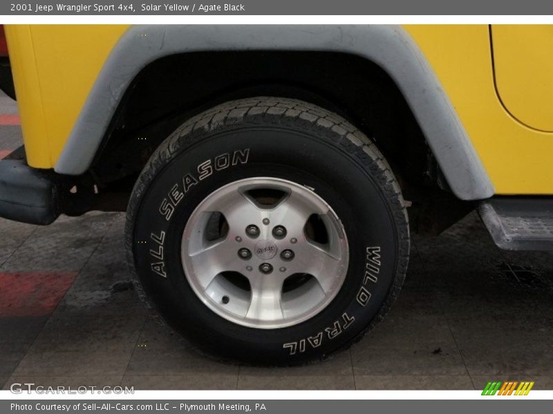 Solar Yellow / Agate Black 2001 Jeep Wrangler Sport 4x4