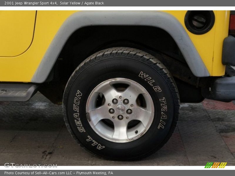 Solar Yellow / Agate Black 2001 Jeep Wrangler Sport 4x4