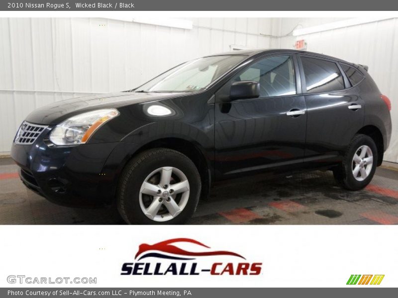 Wicked Black / Black 2010 Nissan Rogue S