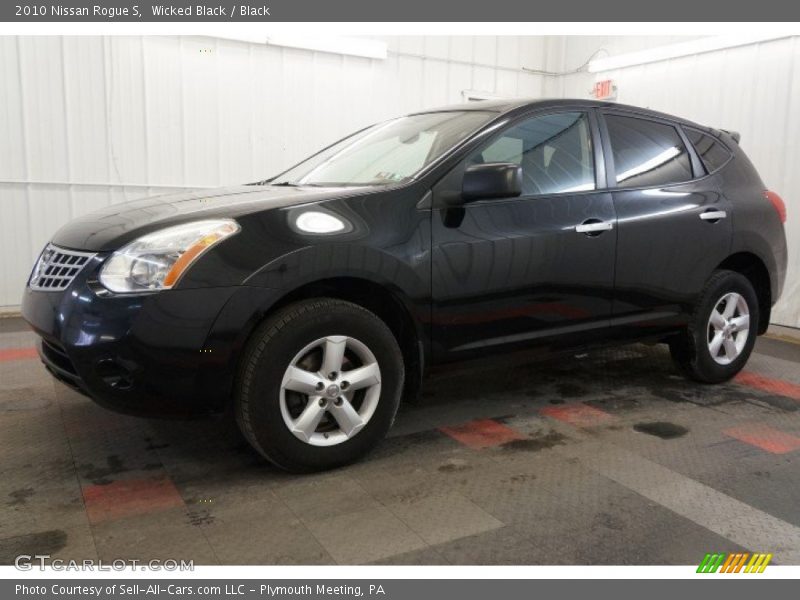 Wicked Black / Black 2010 Nissan Rogue S