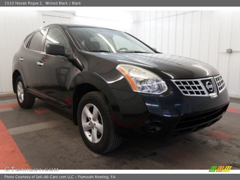 Wicked Black / Black 2010 Nissan Rogue S