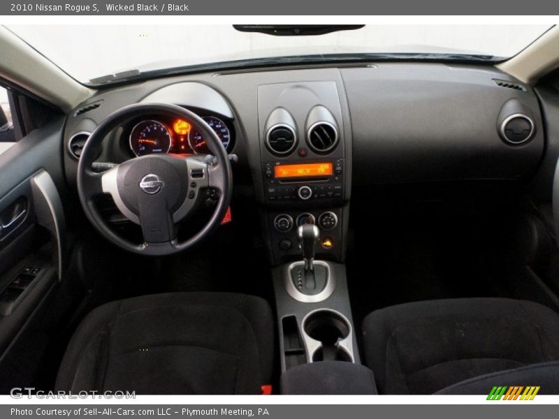 Wicked Black / Black 2010 Nissan Rogue S