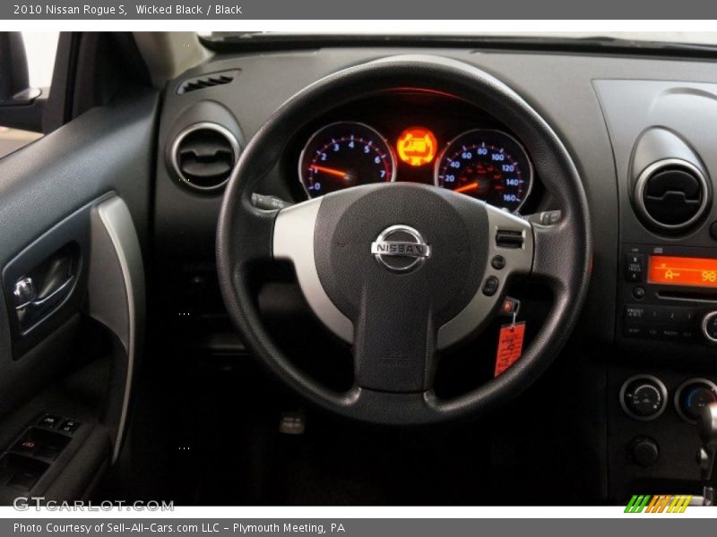Wicked Black / Black 2010 Nissan Rogue S