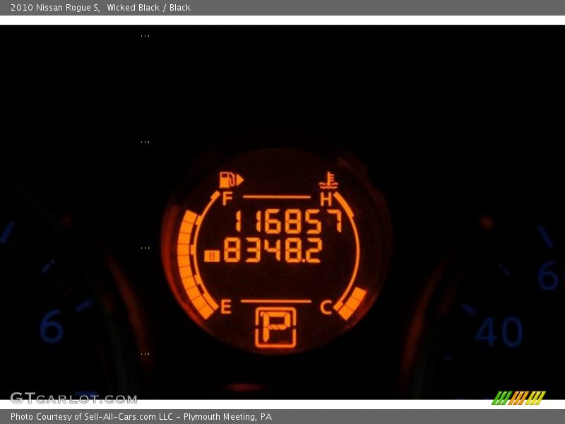 Wicked Black / Black 2010 Nissan Rogue S