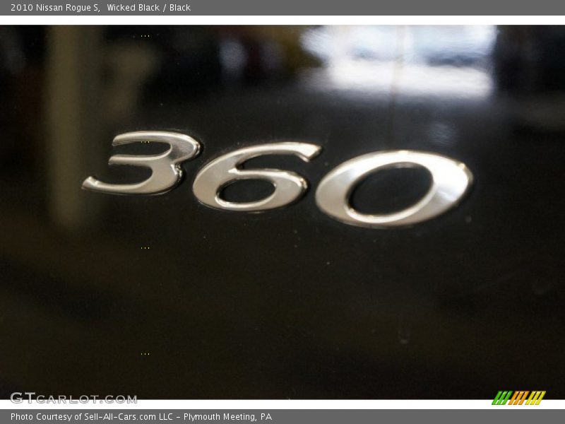 Wicked Black / Black 2010 Nissan Rogue S