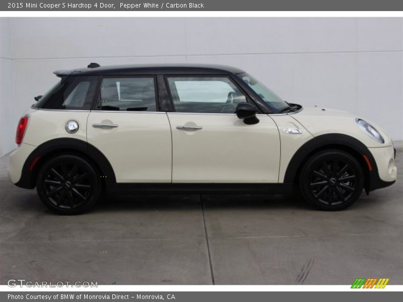 Pepper White / Carbon Black 2015 Mini Cooper S Hardtop 4 Door