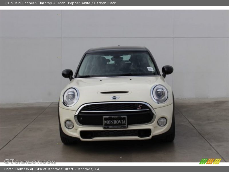 Pepper White / Carbon Black 2015 Mini Cooper S Hardtop 4 Door