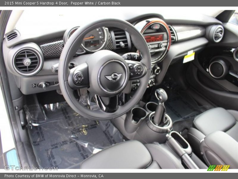 Pepper White / Carbon Black 2015 Mini Cooper S Hardtop 4 Door