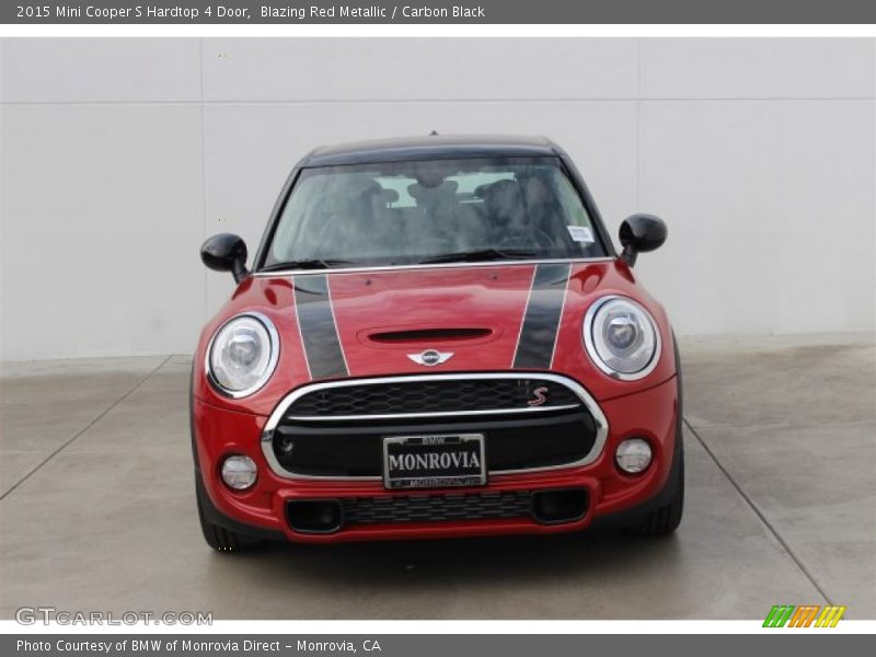 Blazing Red Metallic / Carbon Black 2015 Mini Cooper S Hardtop 4 Door